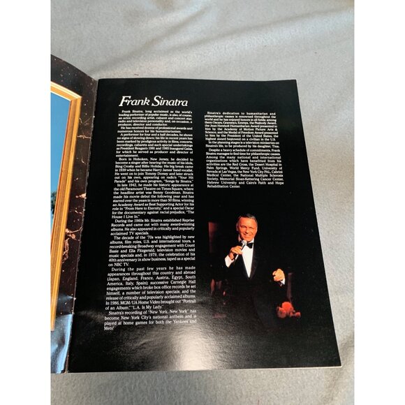 Frank Sinatra 1990 Diamond Jubilee World Tour Book Program Photos & Biography - Picture 2 of 8